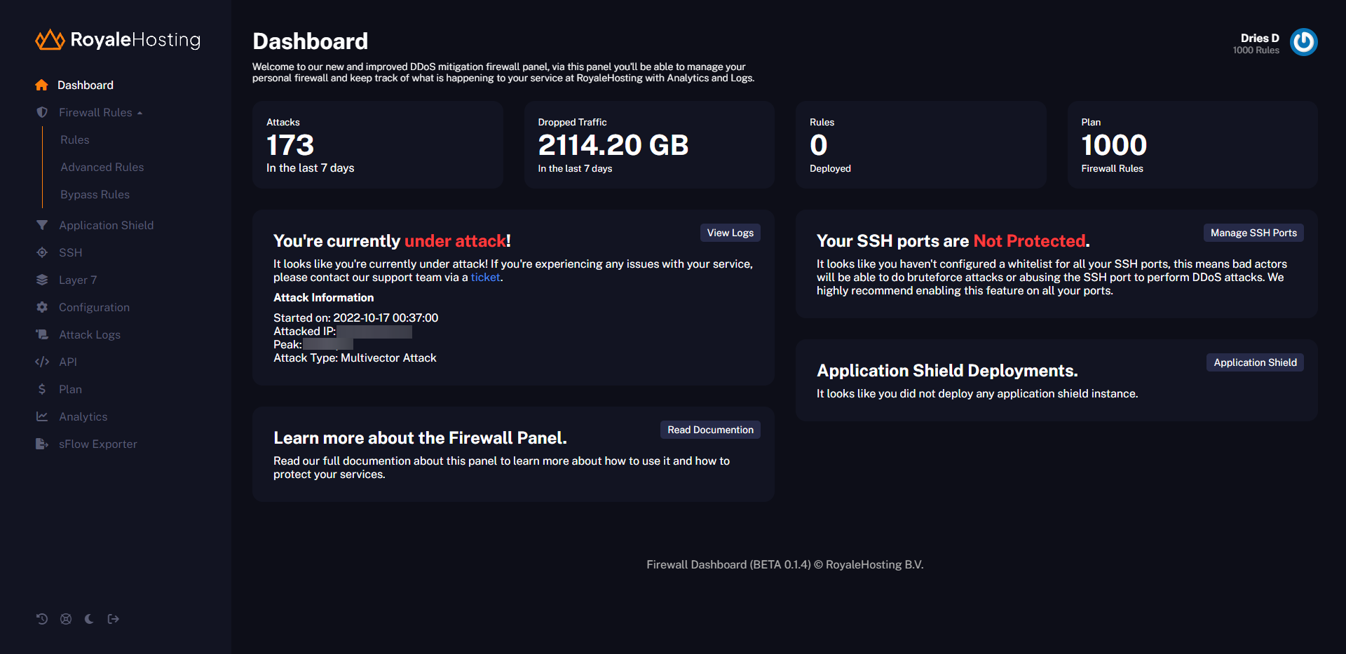 Application Shield Usage